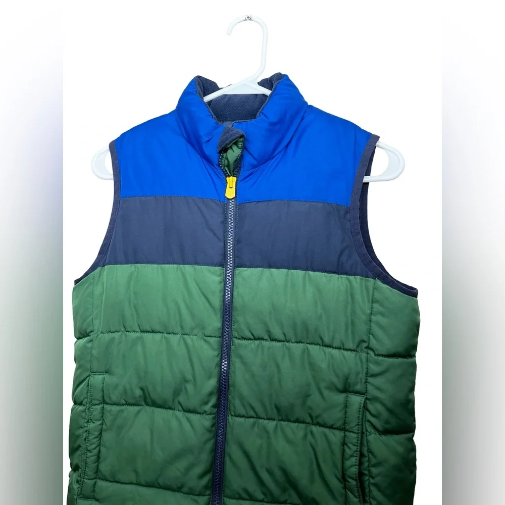 Gap Green Blue Kids Color Black Puffer Vest